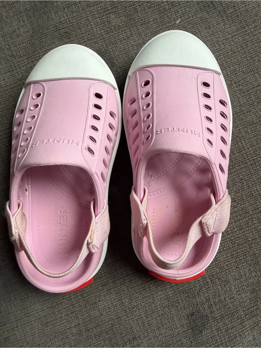 HUNTER Toddler Kids Pink Slip-On Sandal Size 5C